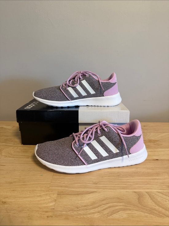 adidas Shoes - adidas Women’s Knit Sneakers in Lavender and Gray
